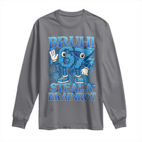 Bruh 6 7 Steal a Brainrot Long Sleeve Shirt 6-7 Funny Brainrot Meme Six Seven Bootleg - Wonder Print Shop