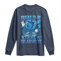 Bruh 6 7 Steal a Brainrot Long Sleeve Shirt 6-7 Funny Brainrot Meme Six Seven Bootleg - Wonder Print Shop