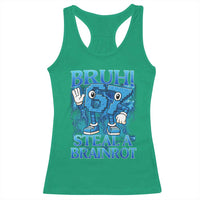Bruh 6 7 Steal a Brainrot Racerback Tank Top 6-7 Funny Brainrot Meme Six Seven Bootleg - Wonder Print Shop