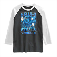 Bruh 6 7 Steal a Brainrot Raglan Shirt 6-7 Funny Brainrot Meme Six Seven Bootleg - Wonder Print Shop