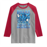 Bruh 6 7 Steal a Brainrot Raglan Shirt 6-7 Funny Brainrot Meme Six Seven Bootleg - Wonder Print Shop