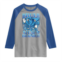 Bruh 6 7 Steal a Brainrot Raglan Shirt 6-7 Funny Brainrot Meme Six Seven Bootleg - Wonder Print Shop
