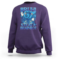 Bruh 6 7 Steal a Brainrot Sweatshirt 6-7 Funny Brainrot Meme Six Seven Bootleg - Wonder Print Shop