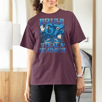 Bruh 6 7 Steal a Brainrot T Shirt For Women 6-7 Funny Brainrot Meme Six Seven Bootleg - Wonder Print Shop