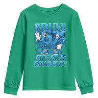 Bruh 6 7 Steal a Brainrot Youth Sweatshirt 6-7 Funny Brainrot Meme Six Seven Bootleg - Wonder Print Shop