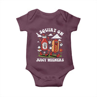 I Squirt On Juicy Wieners Baby Onesie Inappropriate Raunchy Humor - Wonder Print Shop