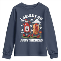 I Squirt On Juicy Wieners Youth Sweatshirt Inappropriate Raunchy Humor - Wonder Print Shop