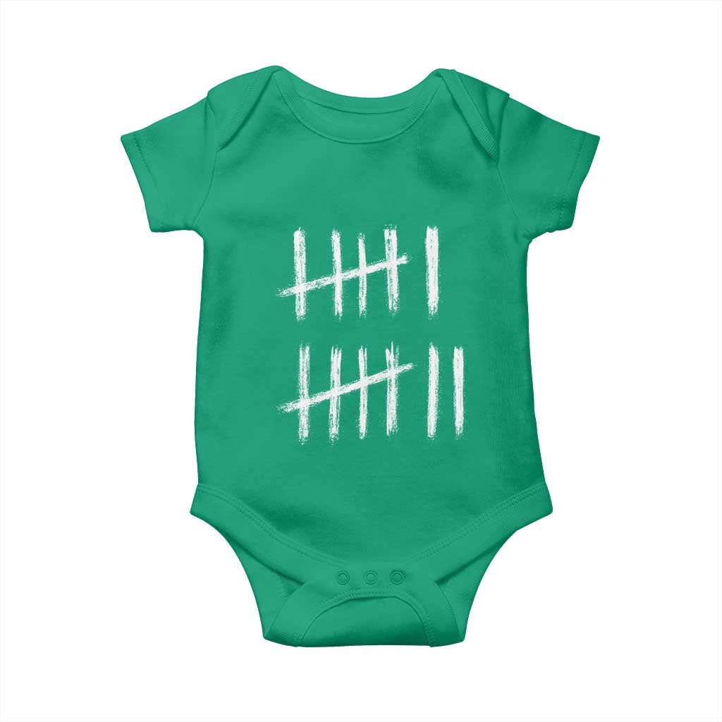 Funny Six Seven 67 Meme Baby Onesie Tally Marks 6 7 Numbers Gen Alpha Slang - Wonder Print Shop