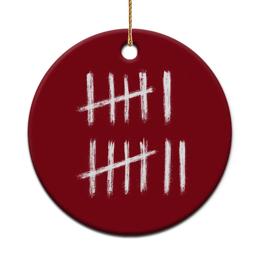 Funny Six Seven 67 Meme Ceramic Ornament Tally Marks 6 7 Numbers Gen Alpha Slang - Wonder Print Shop