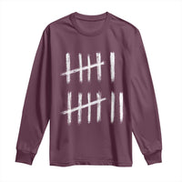 Funny Six Seven 67 Meme Long Sleeve Shirt Tally Marks 6 7 Numbers Gen Alpha Slang - Wonder Print Shop