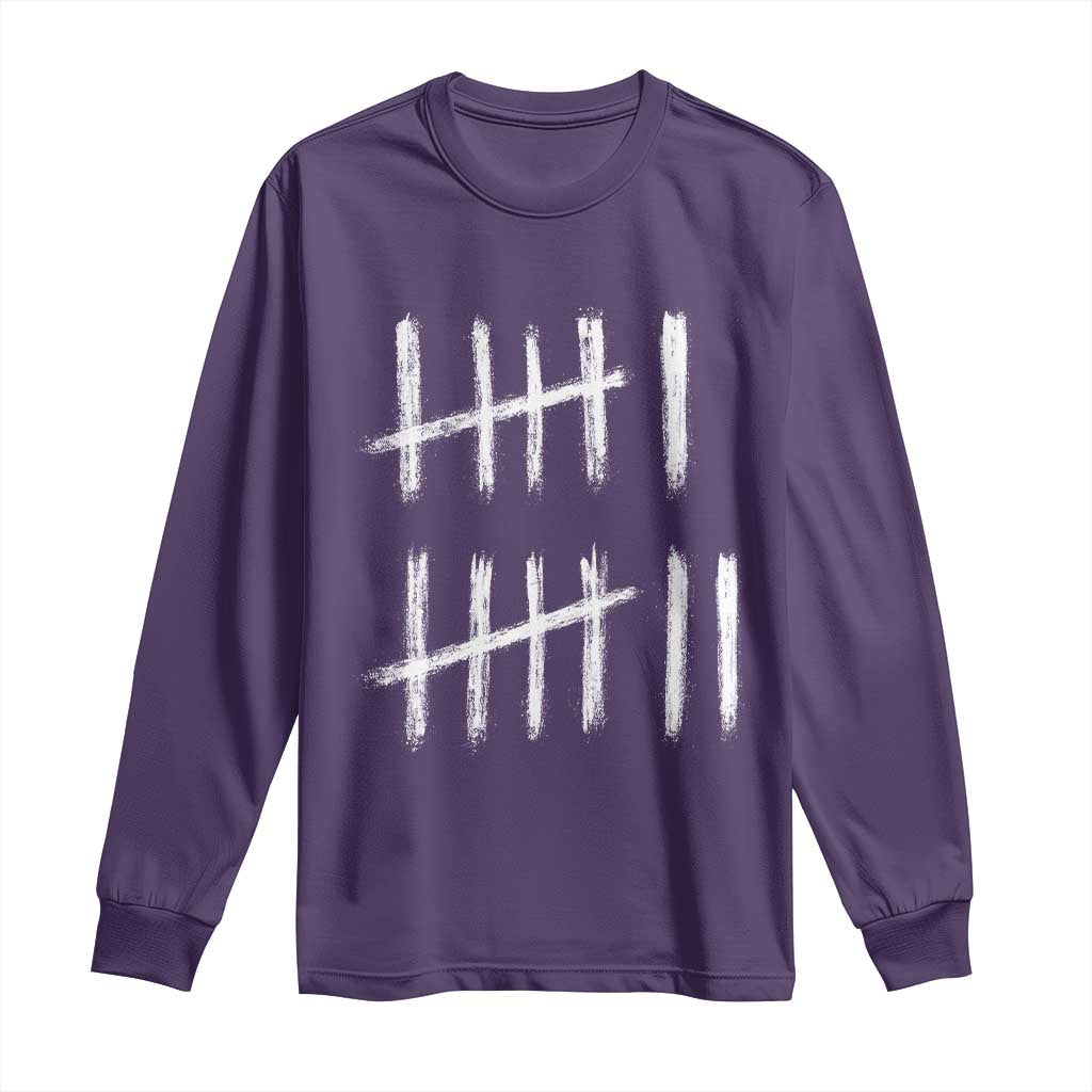 Funny Six Seven 67 Meme Long Sleeve Shirt Tally Marks 6 7 Numbers Gen Alpha Slang - Wonder Print Shop