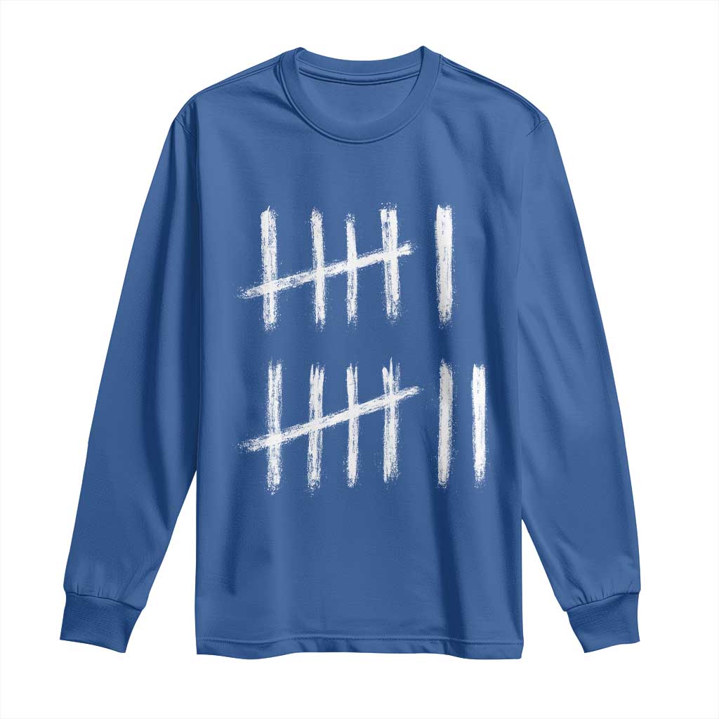 Funny Six Seven 67 Meme Long Sleeve Shirt Tally Marks 6 7 Numbers Gen Alpha Slang - Wonder Print Shop