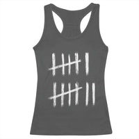 Funny Six Seven 67 Meme Racerback Tank Top Tally Marks 6 7 Numbers Gen Alpha Slang - Wonder Print Shop