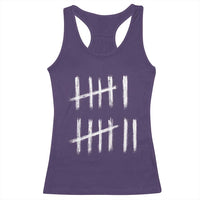 Funny Six Seven 67 Meme Racerback Tank Top Tally Marks 6 7 Numbers Gen Alpha Slang - Wonder Print Shop