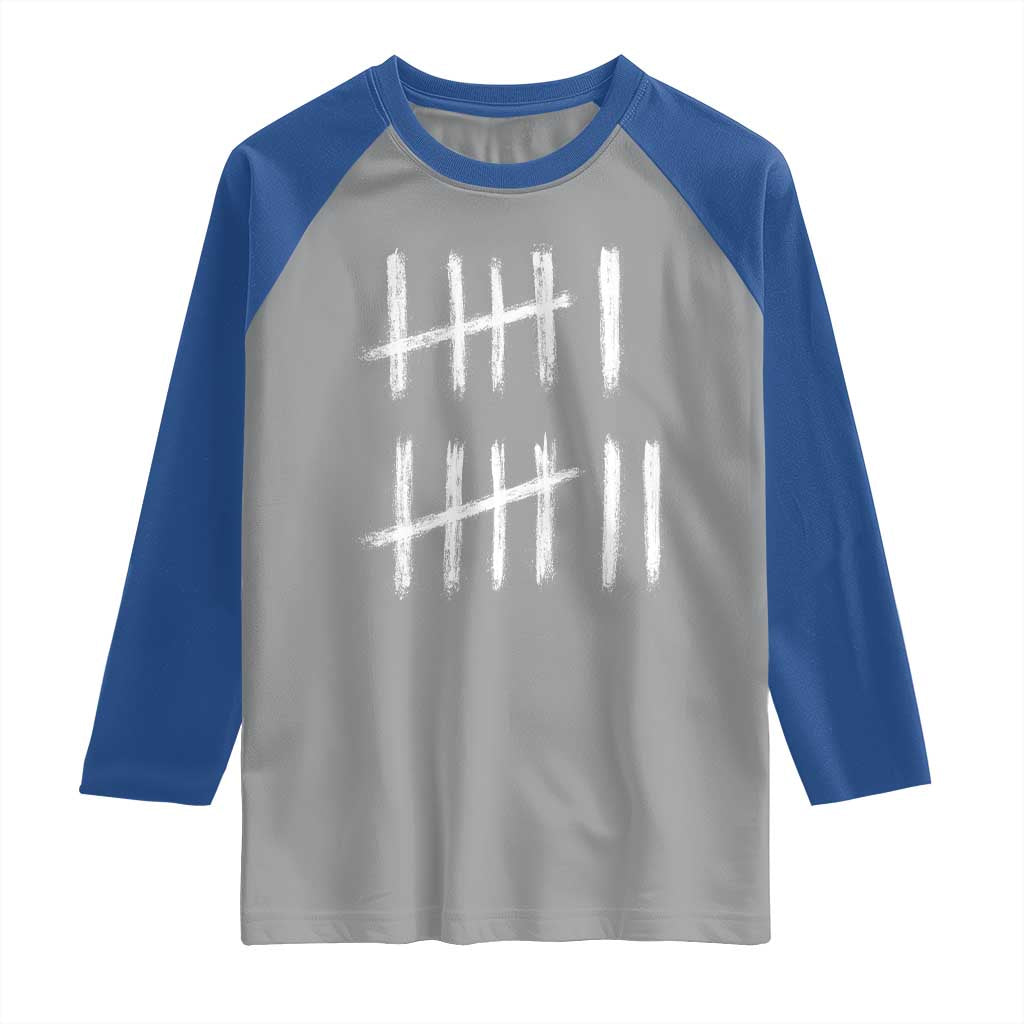 Funny Six Seven 67 Meme Raglan Shirt Tally Marks 6 7 Numbers Gen Alpha Slang - Wonder Print Shop