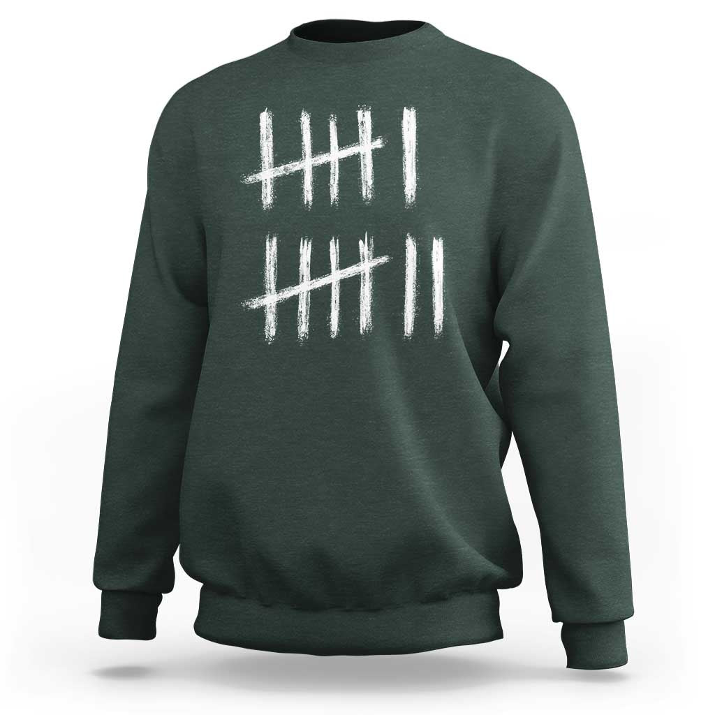 Funny Six Seven 67 Meme Sweatshirt Tally Marks 6 7 Numbers Gen Alpha Slang - Wonder Print Shop