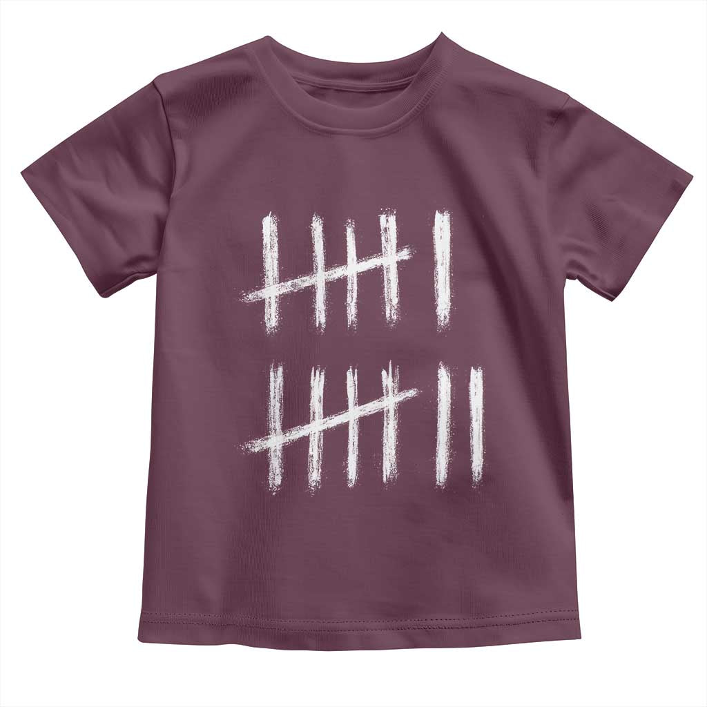 Funny Six Seven 67 Meme Toddler T Shirt Tally Marks 6 7 Numbers Gen Alpha Slang - Wonder Print Shop