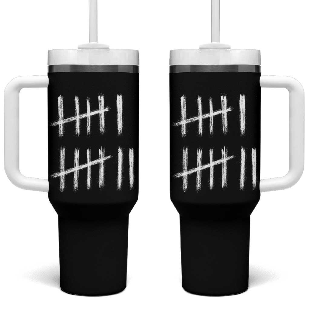 Funny Six Seven 67 Meme Tumbler With Handle Tally Marks 6 7 Numbers Gen Alpha Slang - Wonder Print Shop