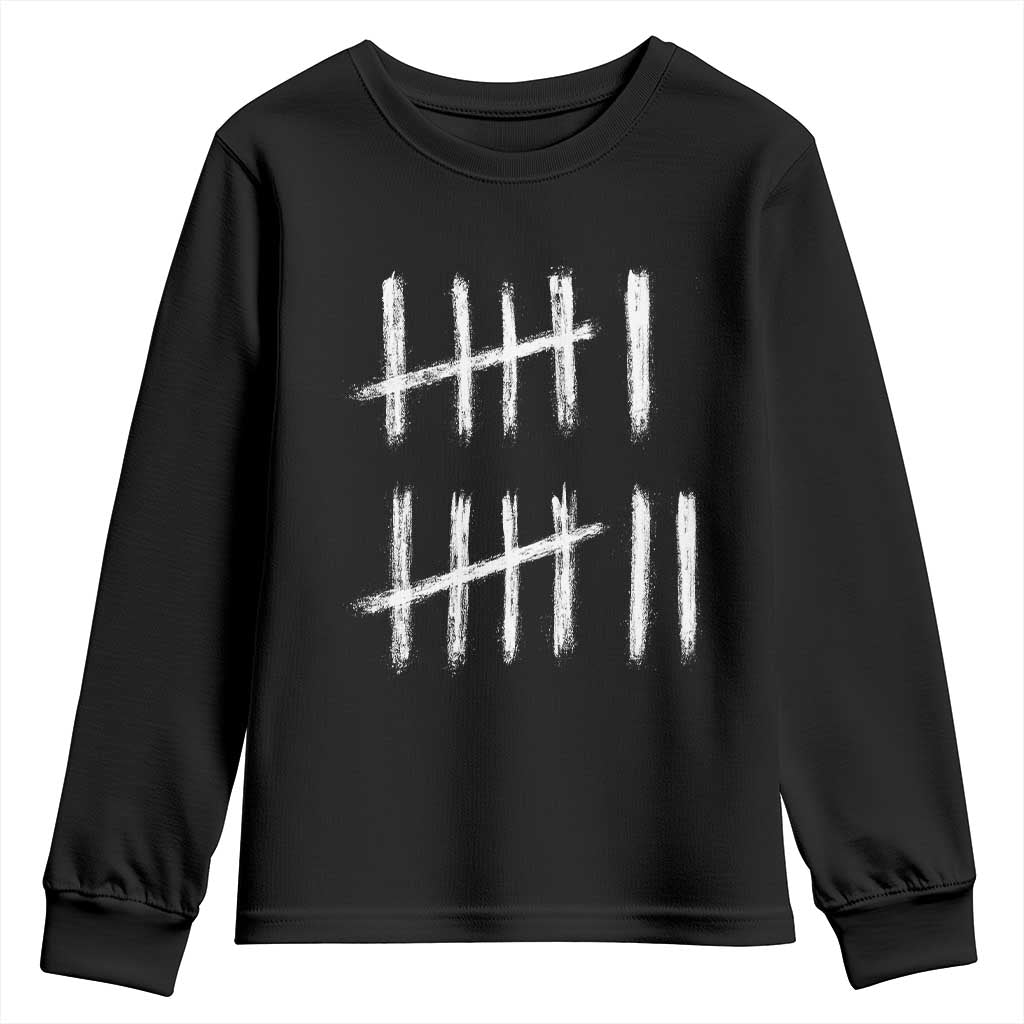 Funny Six Seven 67 Meme Youth Sweatshirt Tally Marks 6 7 Numbers Gen Alpha Slang - Wonder Print Shop