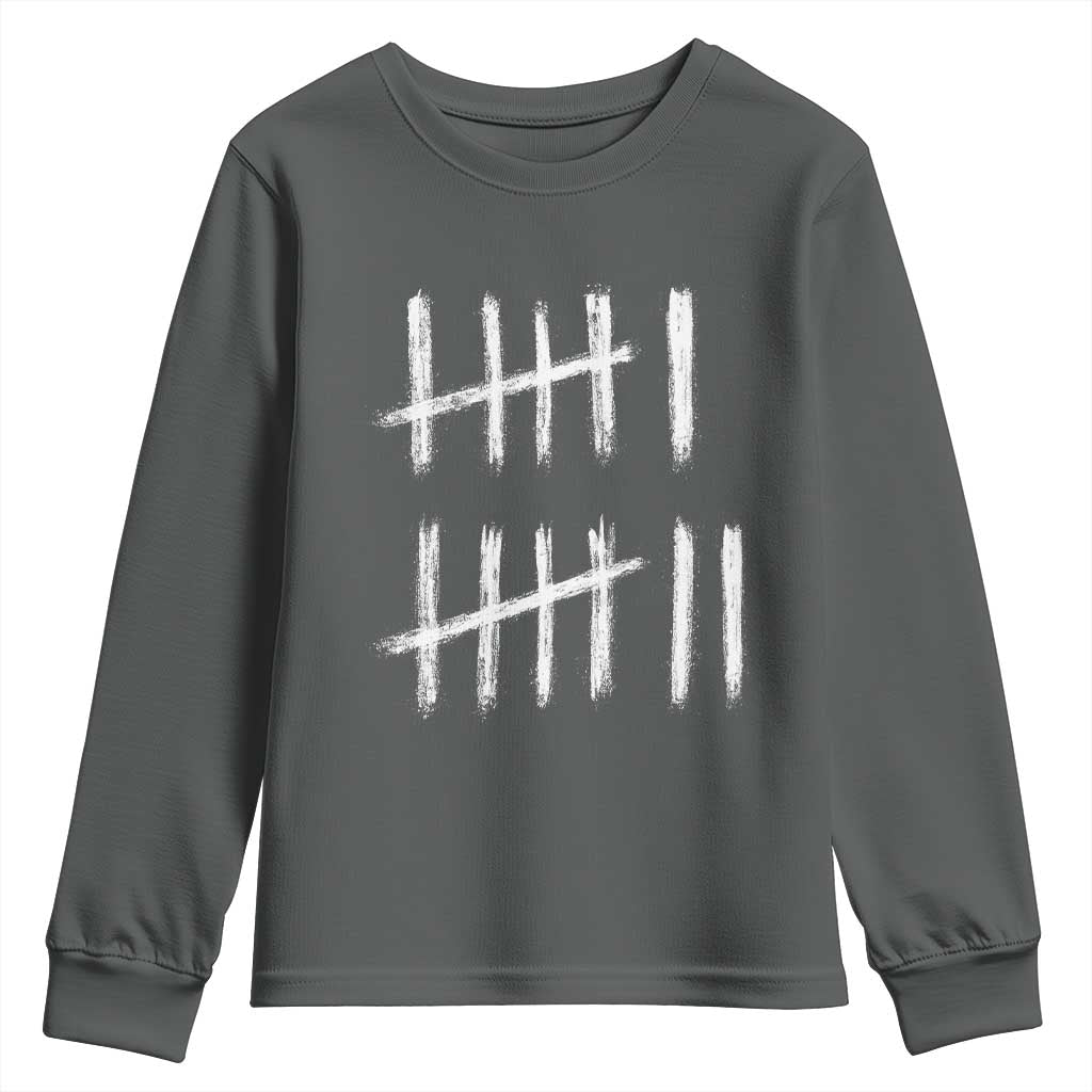 Funny Six Seven 67 Meme Youth Sweatshirt Tally Marks 6 7 Numbers Gen Alpha Slang - Wonder Print Shop