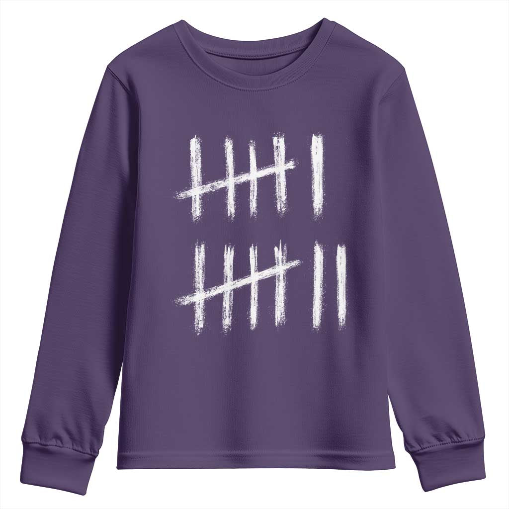 Funny Six Seven 67 Meme Youth Sweatshirt Tally Marks 6 7 Numbers Gen Alpha Slang - Wonder Print Shop