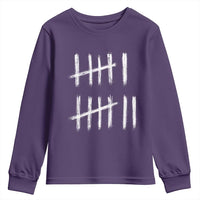 Funny Six Seven 67 Meme Youth Sweatshirt Tally Marks 6 7 Numbers Gen Alpha Slang - Wonder Print Shop