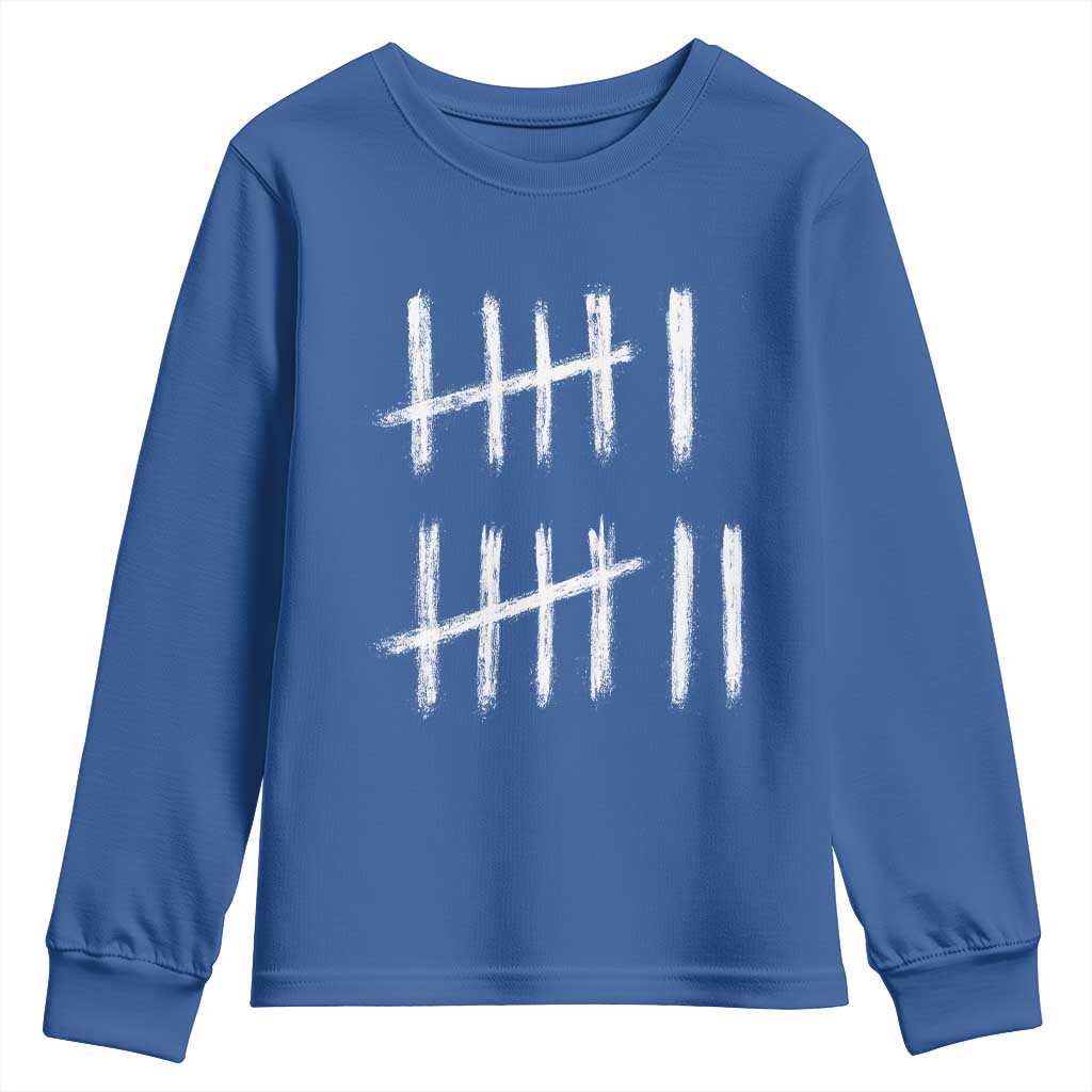 Funny Six Seven 67 Meme Youth Sweatshirt Tally Marks 6 7 Numbers Gen Alpha Slang - Wonder Print Shop