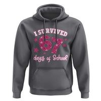 I Survived 67 Days Of School Hoodie Funny Six Seven Teachers Students Meme Pink - Wonder Print Shop
