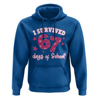 I Survived 67 Days Of School Hoodie Funny Six Seven Teachers Students Meme Pink - Wonder Print Shop