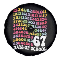 67 Days of School Spare Tire Cover Funny Six Seven Meme Teacher Student Gen Alpha Slang - Wonder Print Shop