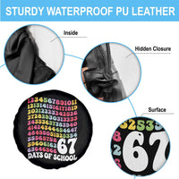 67 Days of School Spare Tire Cover Funny Six Seven Meme Teacher Student Gen Alpha Slang - Wonder Print Shop