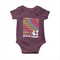 67 Days of School Baby Onesie Funny Six Seven Meme Teacher Student Gen Alpha Slang - Wonder Print Shop