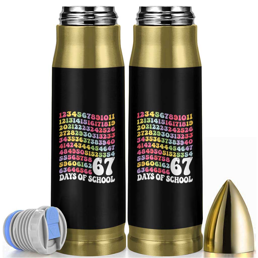 67 Days of School Bullet Tumbler Funny Six Seven Meme Teacher Student Gen Alpha Slang - Wonder Print Shop