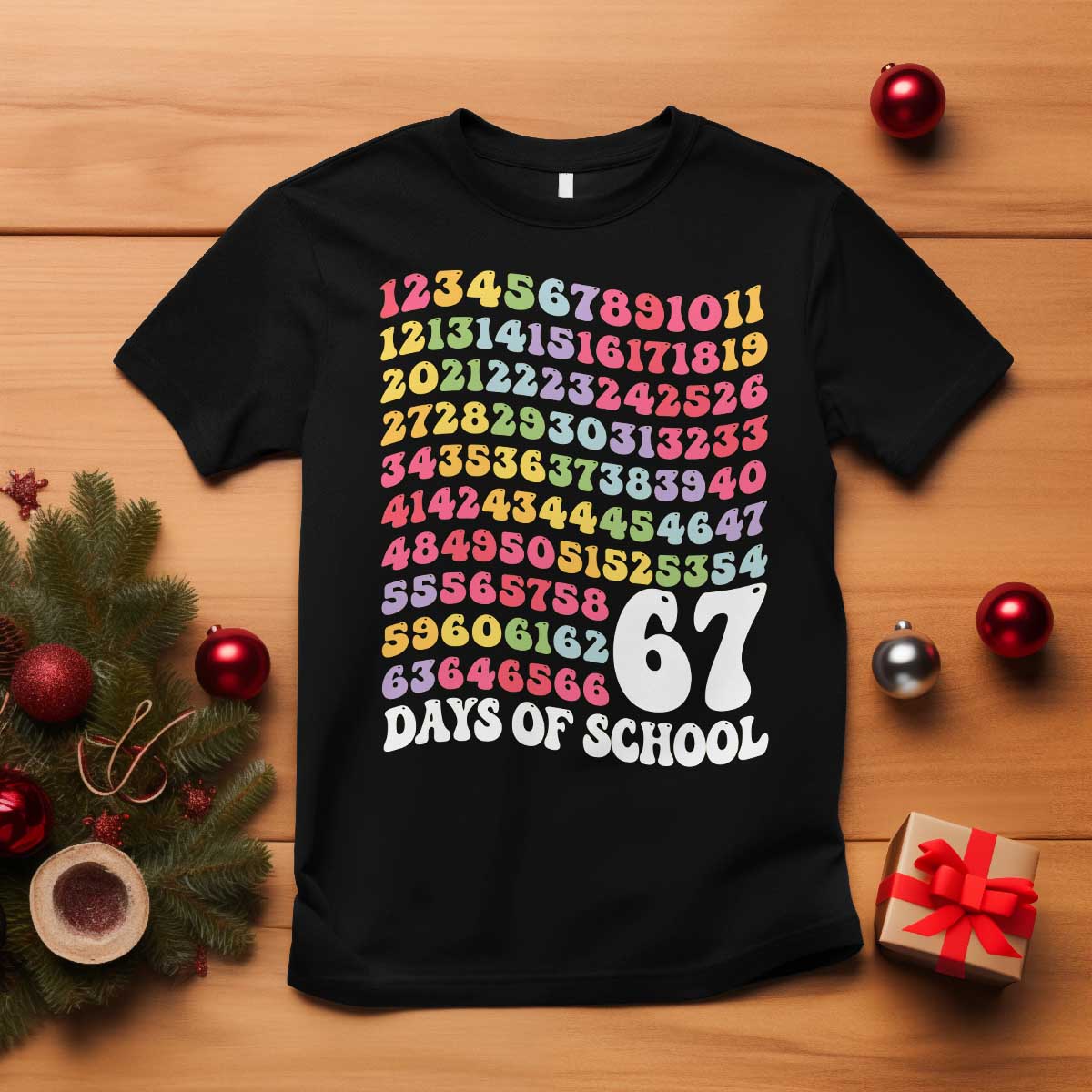 67 Days of School T Shirt Funny Six Seven Meme Teacher Student Gen Alpha Slang - Wonder Print Shop