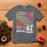 67 Days of School T Shirt Funny Six Seven Meme Teacher Student Gen Alpha Slang - Wonder Print Shop