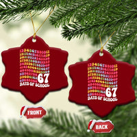 67 Days of School Ceramic Ornament Funny Six Seven Meme Teacher Student Gen Alpha Slang - Wonder Print Shop