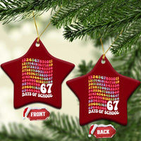 67 Days of School Ceramic Ornament Funny Six Seven Meme Teacher Student Gen Alpha Slang - Wonder Print Shop