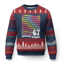 67 Days of School Ugly Christmas Sweater Funny Six Seven Meme Teacher Student Gen Alpha Slang - Wonder Print Shop