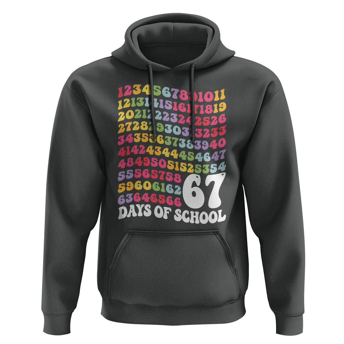 67 Days of School Hoodie Funny Six Seven Meme Teacher Student Gen Alpha Slang - Wonder Print Shop