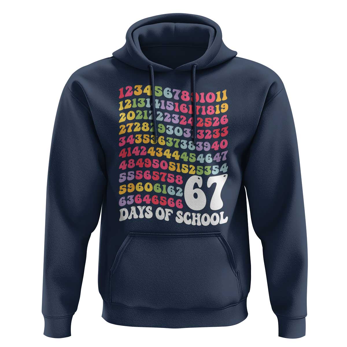 67 Days of School Hoodie Funny Six Seven Meme Teacher Student Gen Alpha Slang - Wonder Print Shop