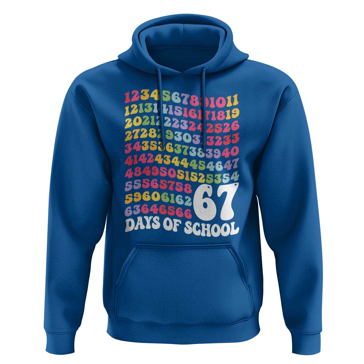 67 Days of School Hoodie Funny Six Seven Meme Teacher Student Gen Alpha Slang - Wonder Print Shop