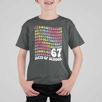 67 Days of School T Shirt For Kid Funny Six Seven Meme Teacher Student Gen Alpha Slang - Wonder Print Shop