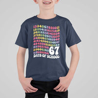 67 Days of School T Shirt For Kid Funny Six Seven Meme Teacher Student Gen Alpha Slang - Wonder Print Shop