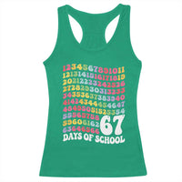 67 Days of School Racerback Tank Top Funny Six Seven Meme Teacher Student Gen Alpha Slang - Wonder Print Shop