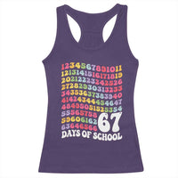 67 Days of School Racerback Tank Top Funny Six Seven Meme Teacher Student Gen Alpha Slang - Wonder Print Shop