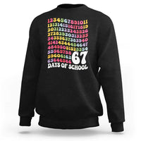 67 Days of School Sweatshirt Funny Six Seven Meme Teacher Student Gen Alpha Slang - Wonder Print Shop