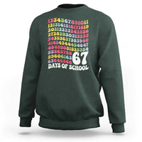 67 Days of School Sweatshirt Funny Six Seven Meme Teacher Student Gen Alpha Slang - Wonder Print Shop