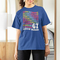 67 Days of School T Shirt For Women Funny Six Seven Meme Teacher Student Gen Alpha Slang - Wonder Print Shop