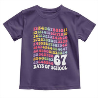 67 Days of School Toddler T Shirt Funny Six Seven Meme Teacher Student Gen Alpha Slang - Wonder Print Shop