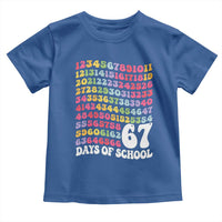 67 Days of School Toddler T Shirt Funny Six Seven Meme Teacher Student Gen Alpha Slang - Wonder Print Shop